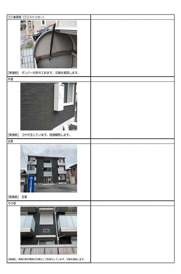 写真付報告書 2（資料の一部抜粋）